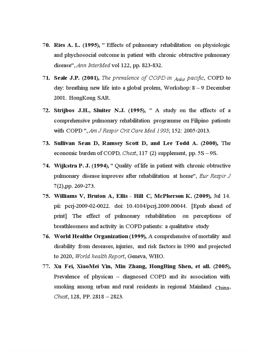 image for page Xây dựng Chương trình điều trị phục hồi chức năng hô hấp cho bệnh nhân COPD tại bệnh viện Lao và Bệnh phổi trung ương