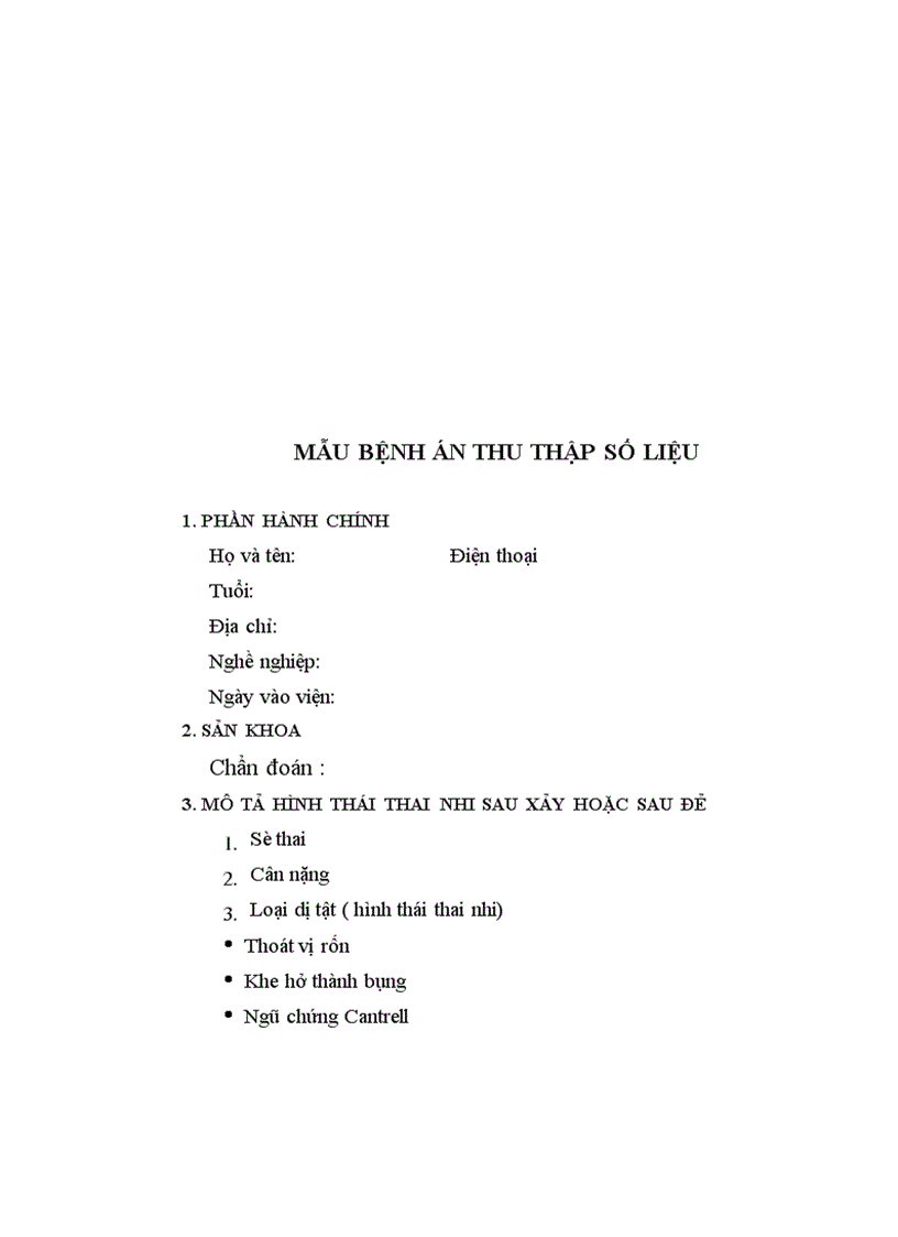 image for page Tổng kết những bất thường ở thành bụng trước thai nhi được chẩn đoán bằng siêu âm tại trung tâm chẩn đoán trước sinh bệnh viện phụ sản trung ương từ năm 2006 2009