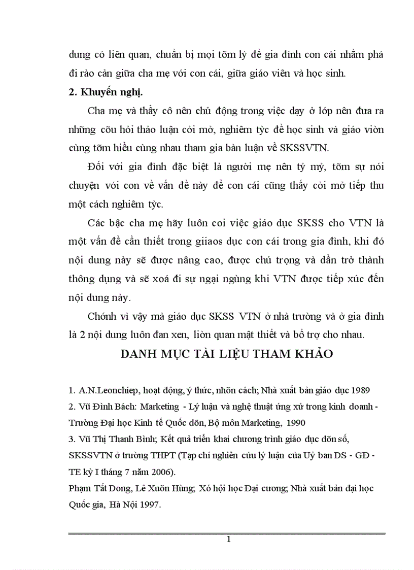 image for page Giáo dục sức khoẻ sinh sản vị thành niên trong gia đình 1