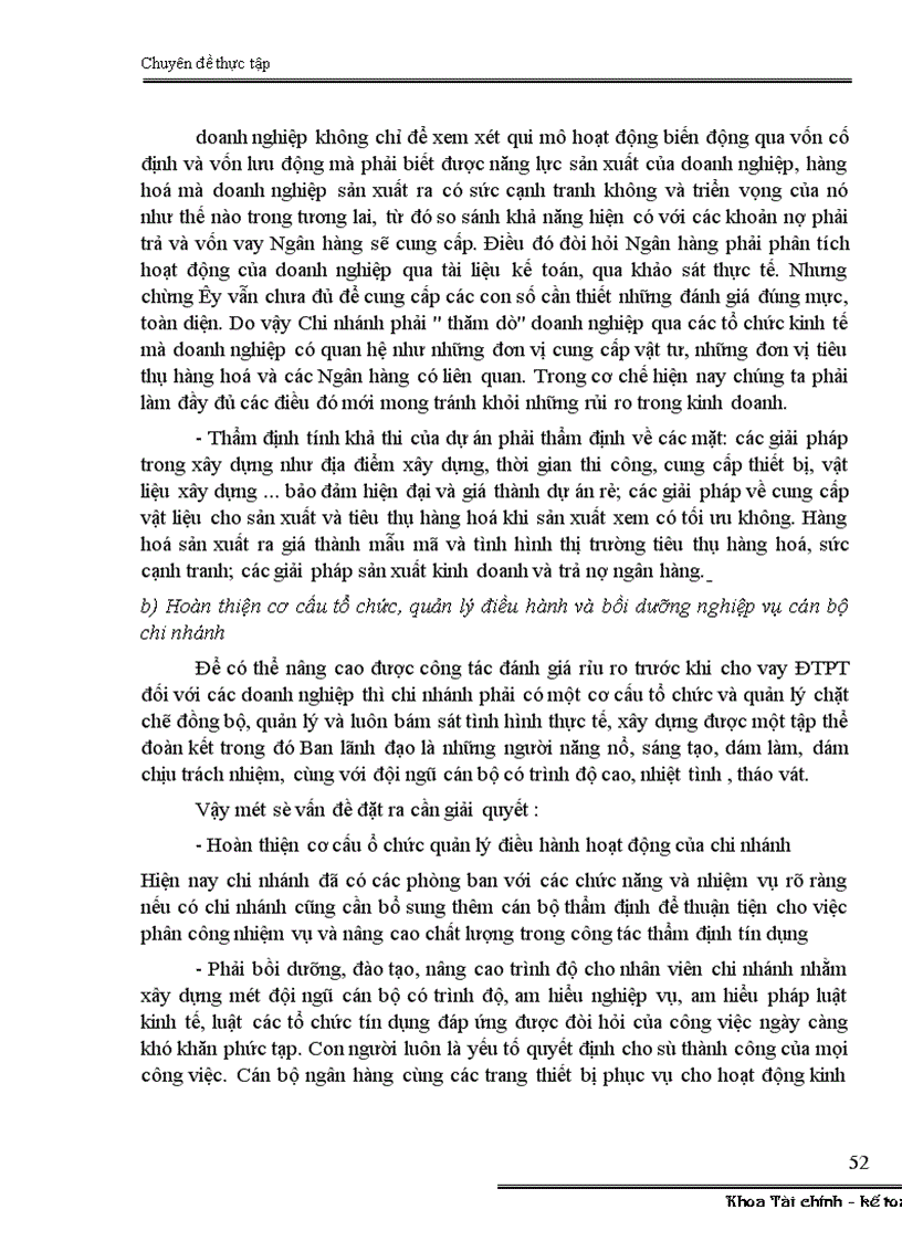 image for page Đánh giá rủi ro trước khi cho vay ĐTPT tại Chi nhánh ngân hàng ĐT PT Yên Bái 1