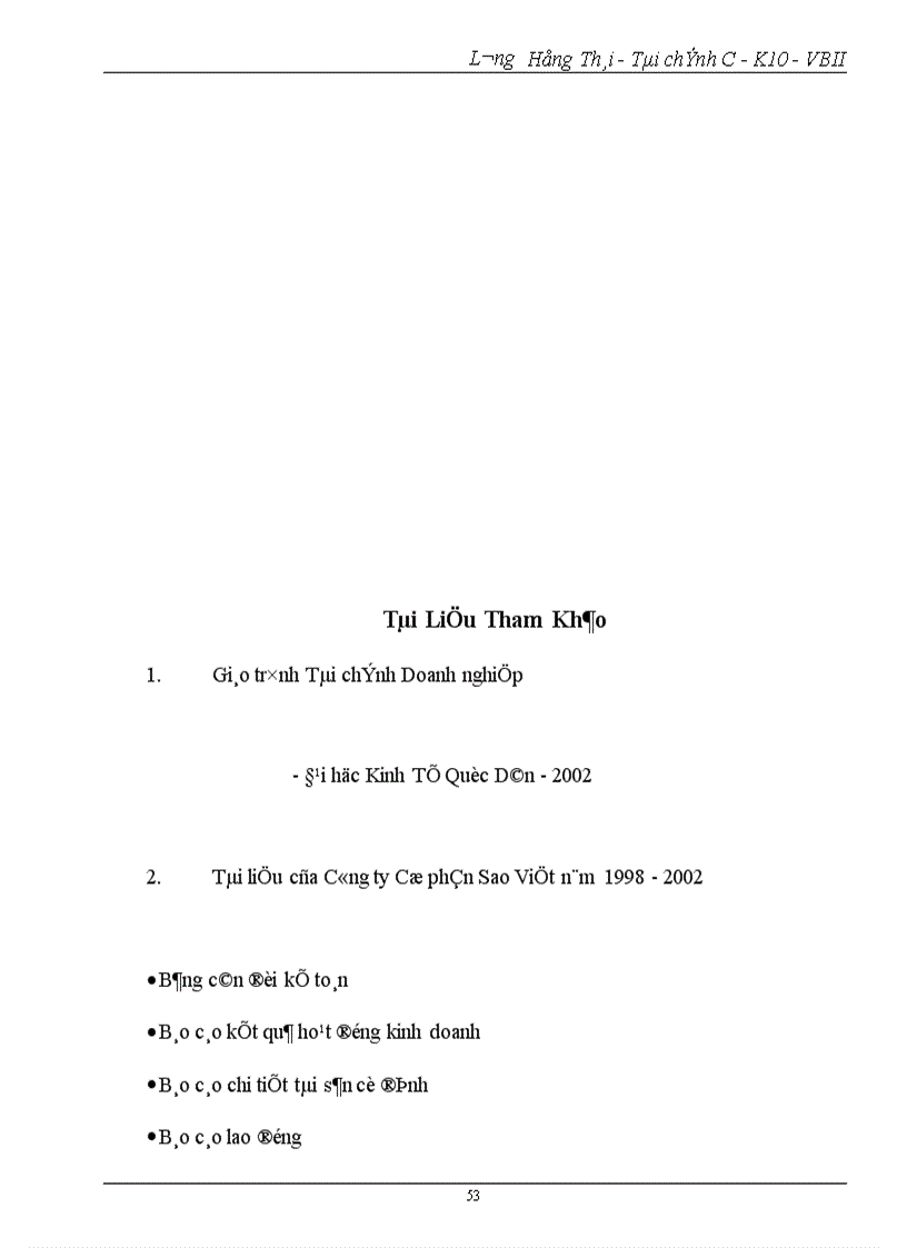 image for page Phân tích tình hình tài chính Công ty cổ phần Sao Việt 1