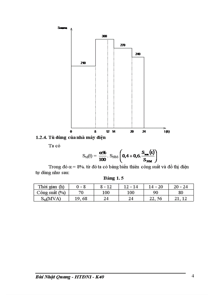 image for page Tính toán dòng điện ngắn mạch và lựa chọn thiết bị của sơ đồ nối điện chính các phương án 1