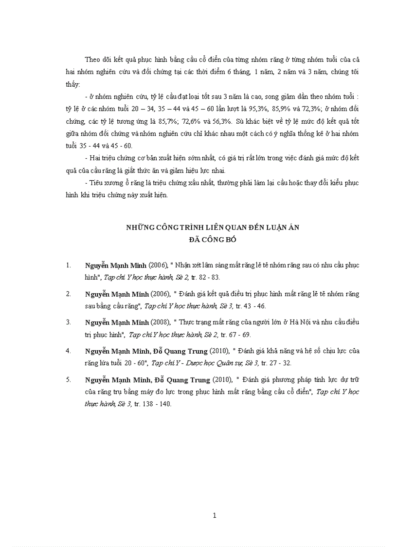 image for page Nghiên cứu răng trụ và đánh giá hiệu quả của cầu cổ điển 1