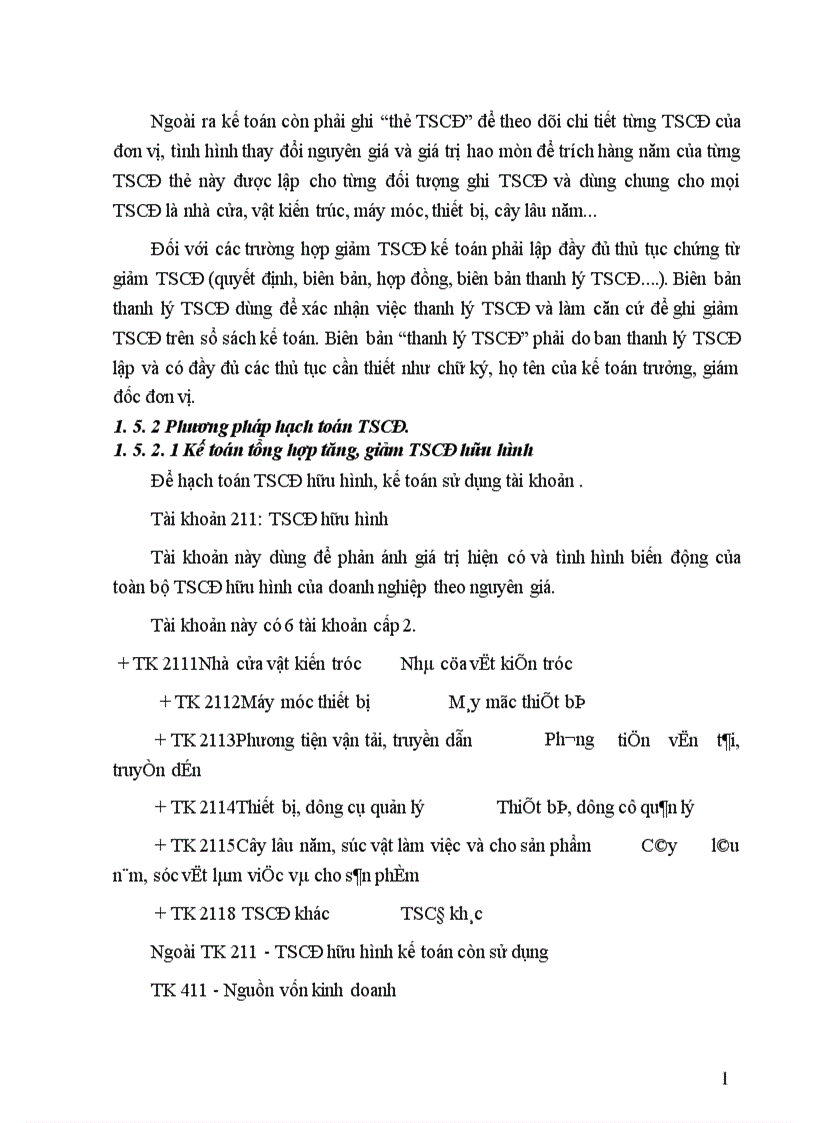 image for page Tổ chức hạch toán TSCĐ với việc quản lý và nâng cao hiệu quả sử dụng TSCĐ 1