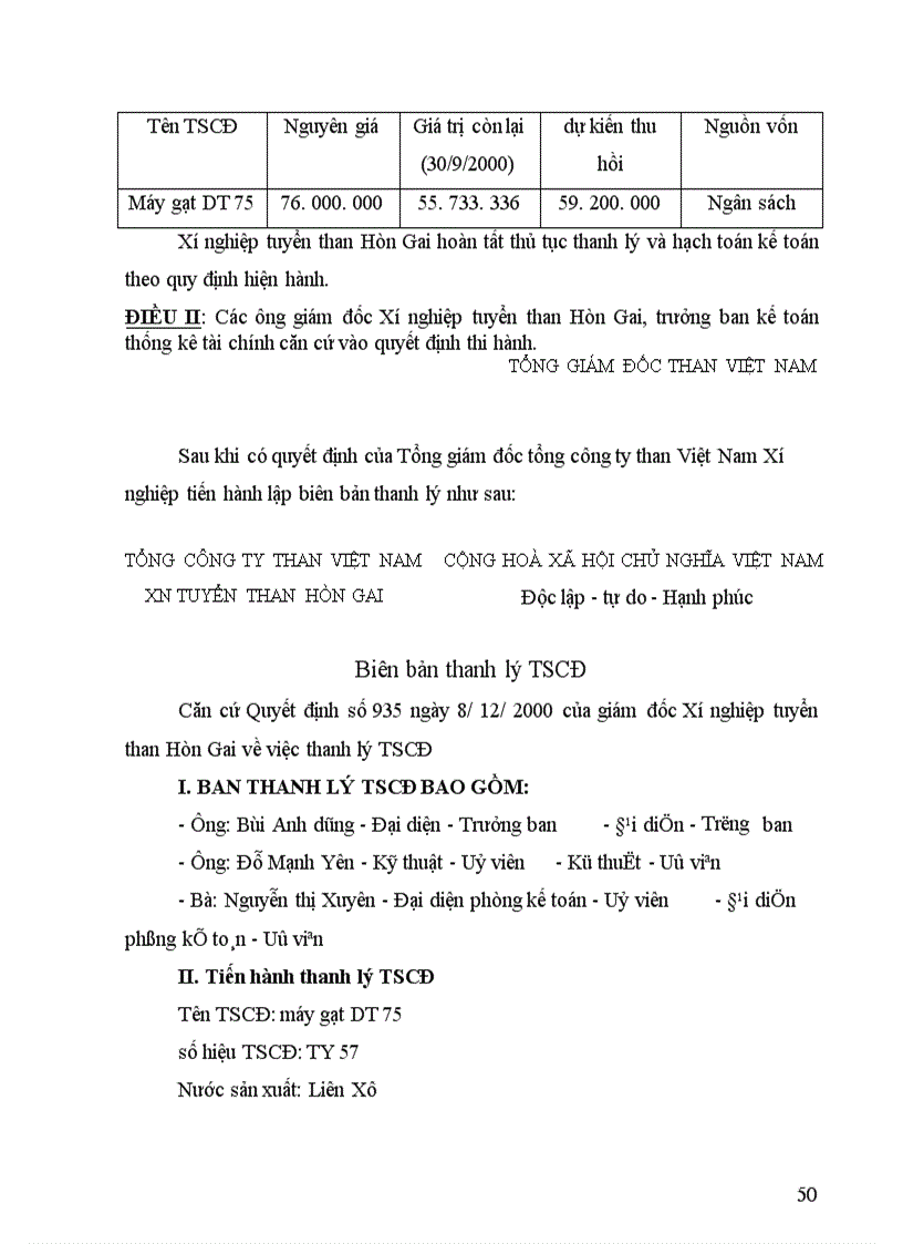 image for page Tổ chức hạch toán TSCĐ với việc quản lý và nâng cao hiệu quả sử dụng TSCĐ 1