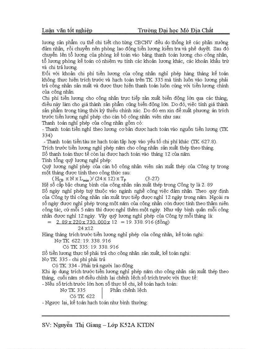 image for page Tổ chức công tác kế toán tiền lương và các khoản trích theo lương tại Công ty cổ phần sửa chữa ô tô Gang Thép