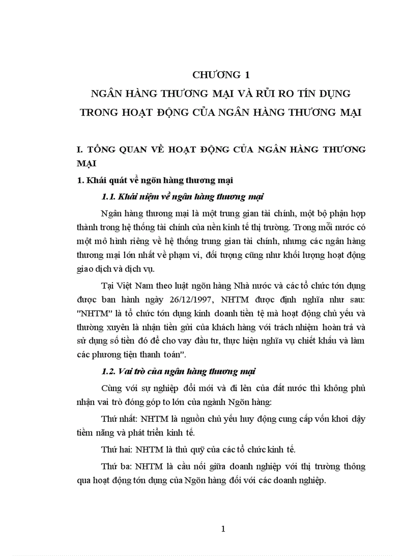 image for page Rủi ro tín dụng và một số giải pháp hạn chế rủi ro tín dụng tại chi nhánh NHNo PTNT huyện Bình Xuyên