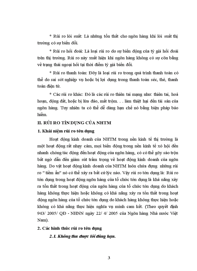 image for page Rủi ro tín dụng và một số giải pháp hạn chế rủi ro tín dụng tại chi nhánh NHNo PTNT huyện Bình Xuyên