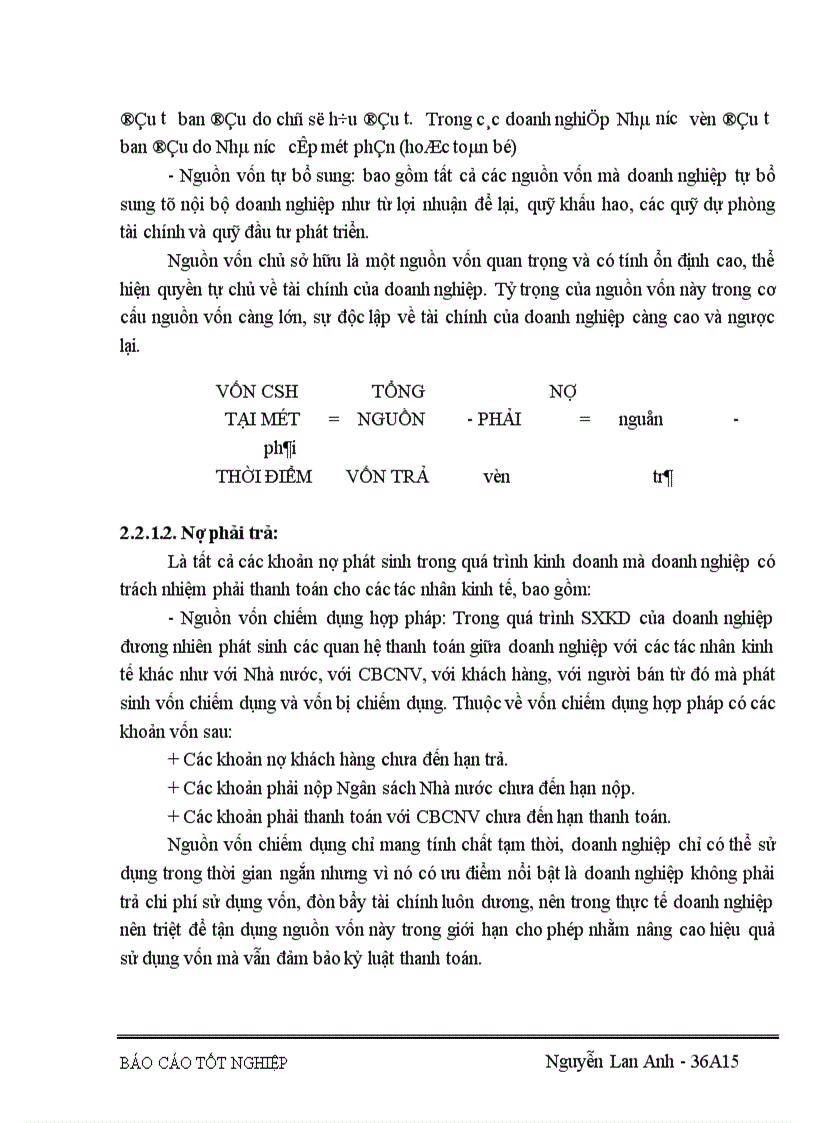 image for page Vốn kinh doanh và những biện pháp nâng cao hiệu quả sử dụng vốn kinh doanh ở Công ty vật liệu và công nghệ 1