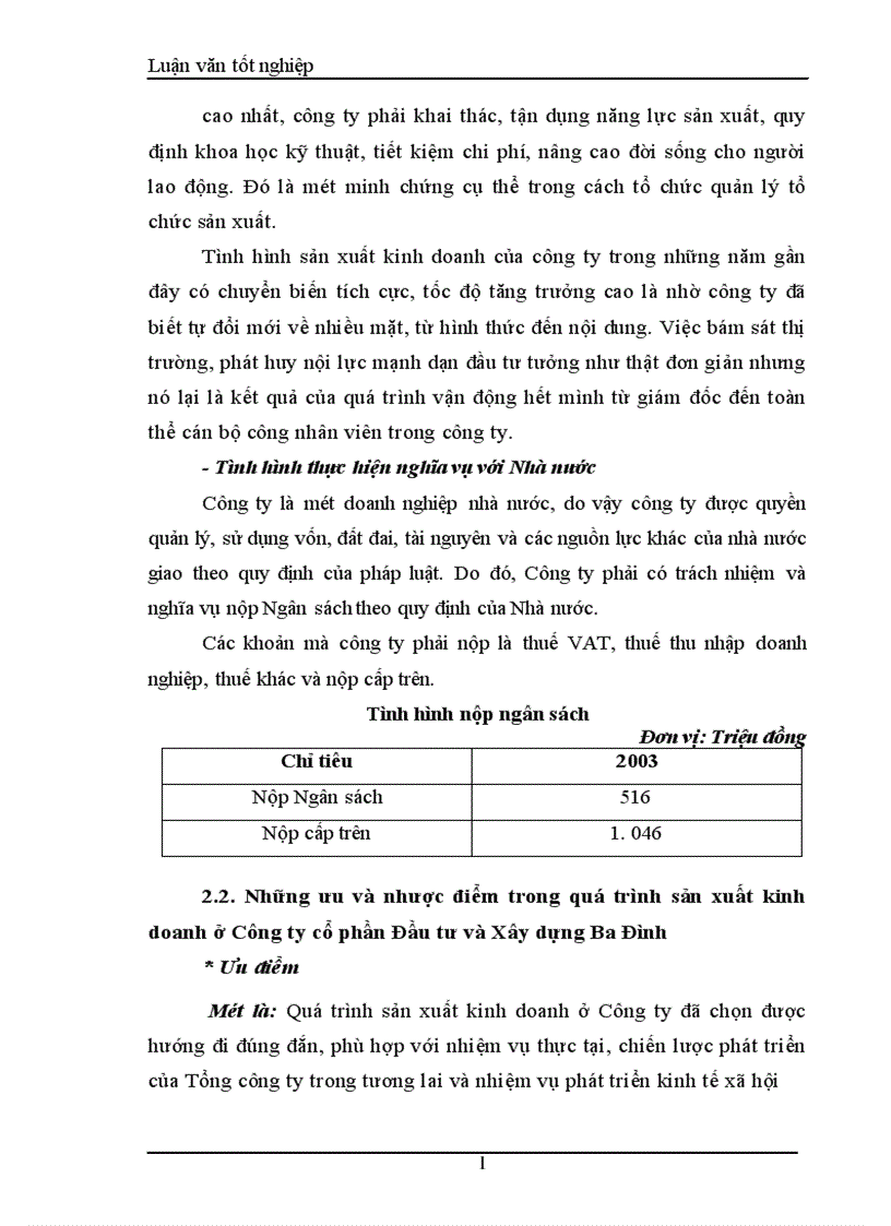 image for page Thực trạng và một số giải pháp hoàn thiện bộ máy tổ chức của Công ty cổ phần đầu tư và xây dựng Ba Đình 1