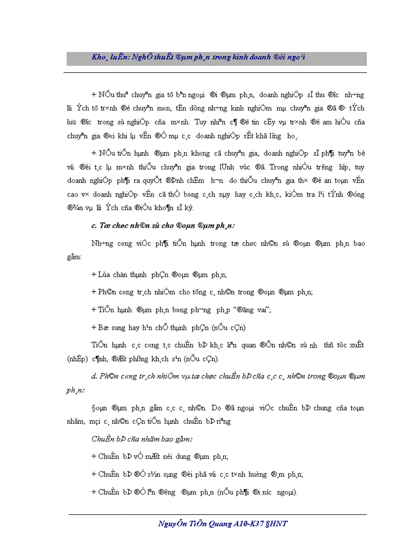 image for page Nghệ thuật đàm phán trong kinh doanh đối ngoại