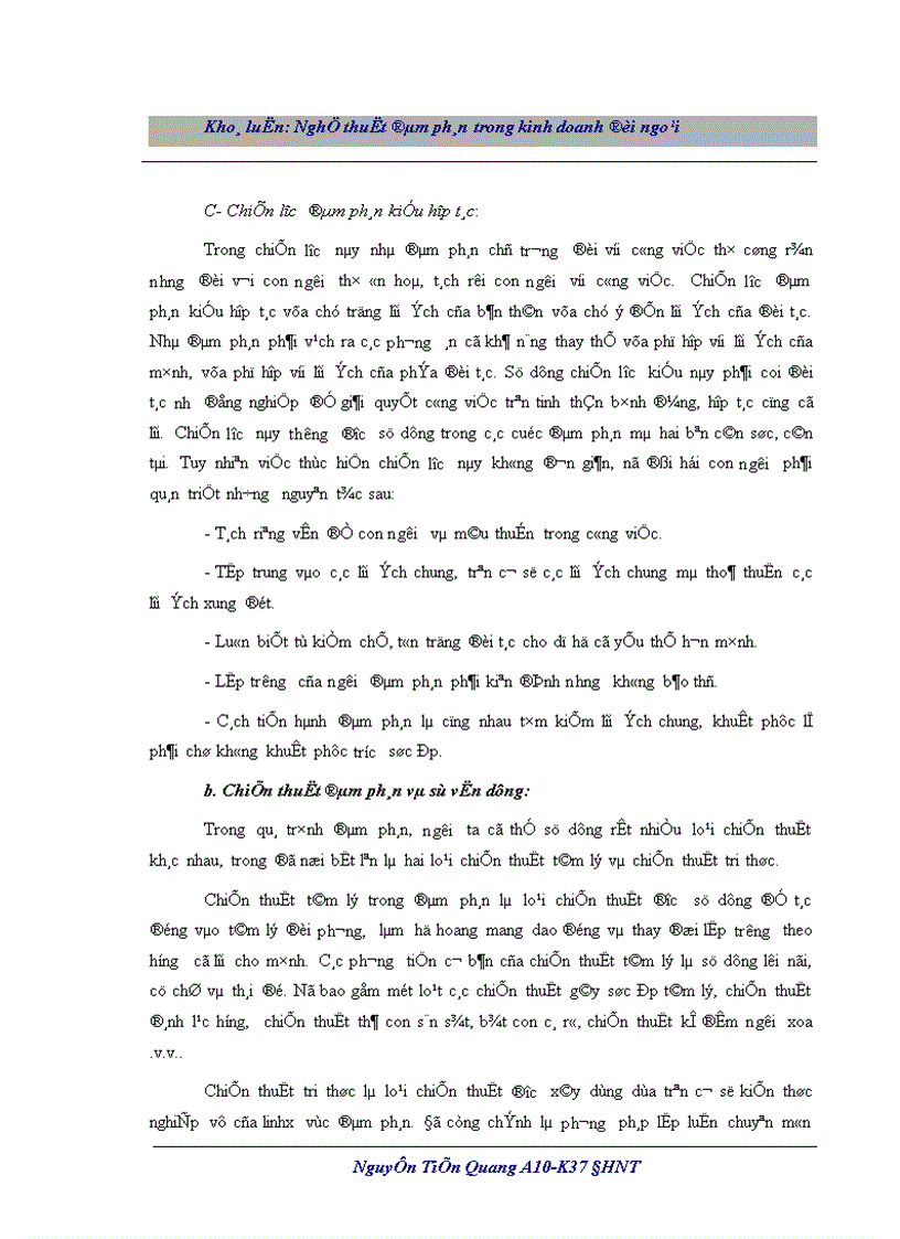 image for page Nghệ thuật đàm phán trong kinh doanh đối ngoại