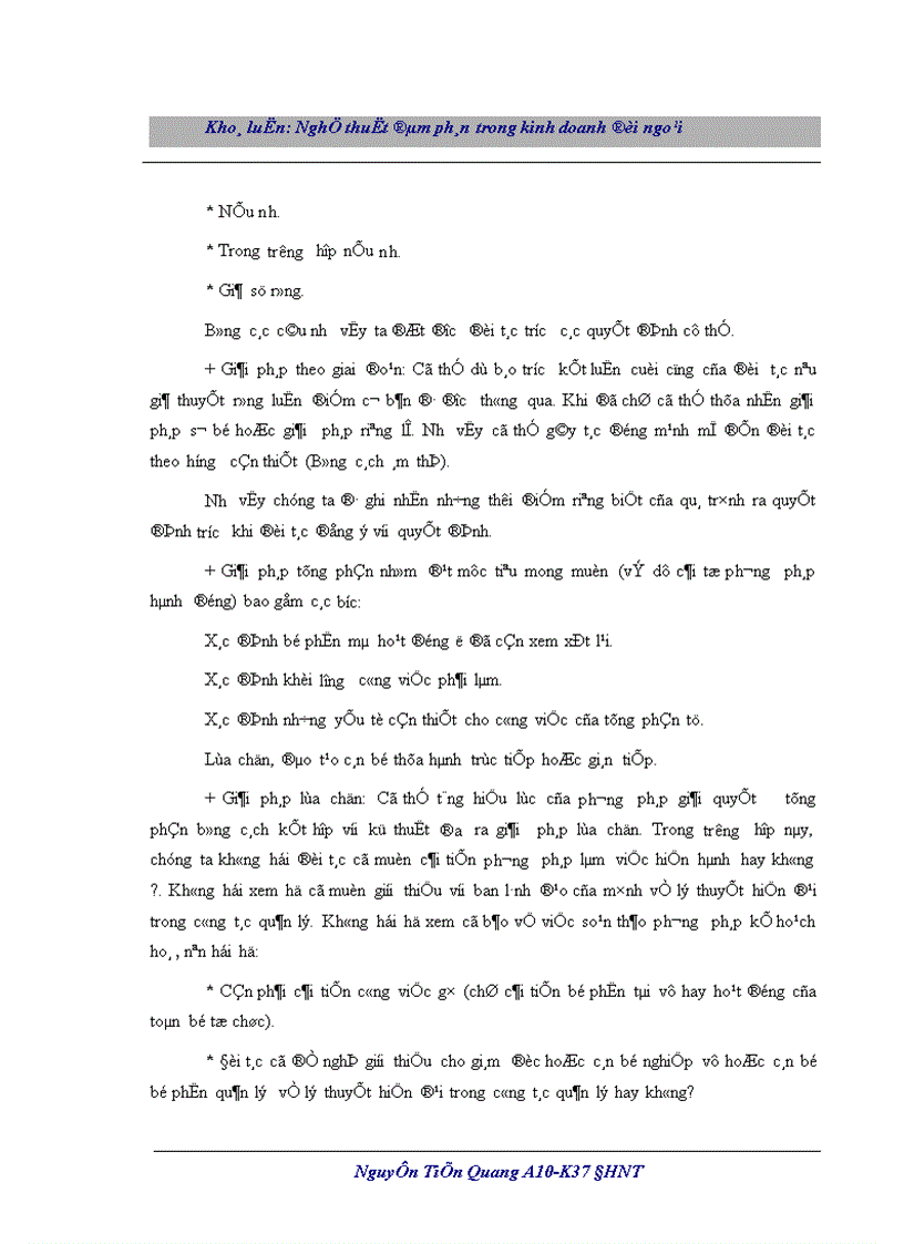 image for page Nghệ thuật đàm phán trong kinh doanh đối ngoại