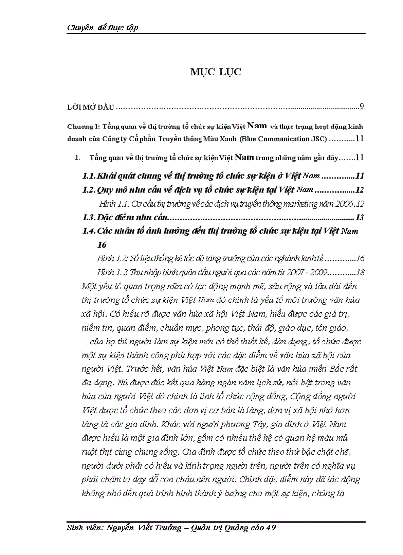 image for page Hoạt động tổ chức sự kiện tại Công ty Cổ phần Truyền thông Màu Xanh Blue Communication Thực trạng và giải pháp 1