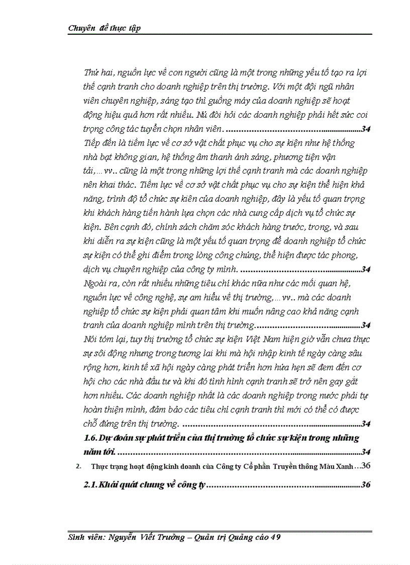 image for page Hoạt động tổ chức sự kiện tại Công ty Cổ phần Truyền thông Màu Xanh Blue Communication Thực trạng và giải pháp 1