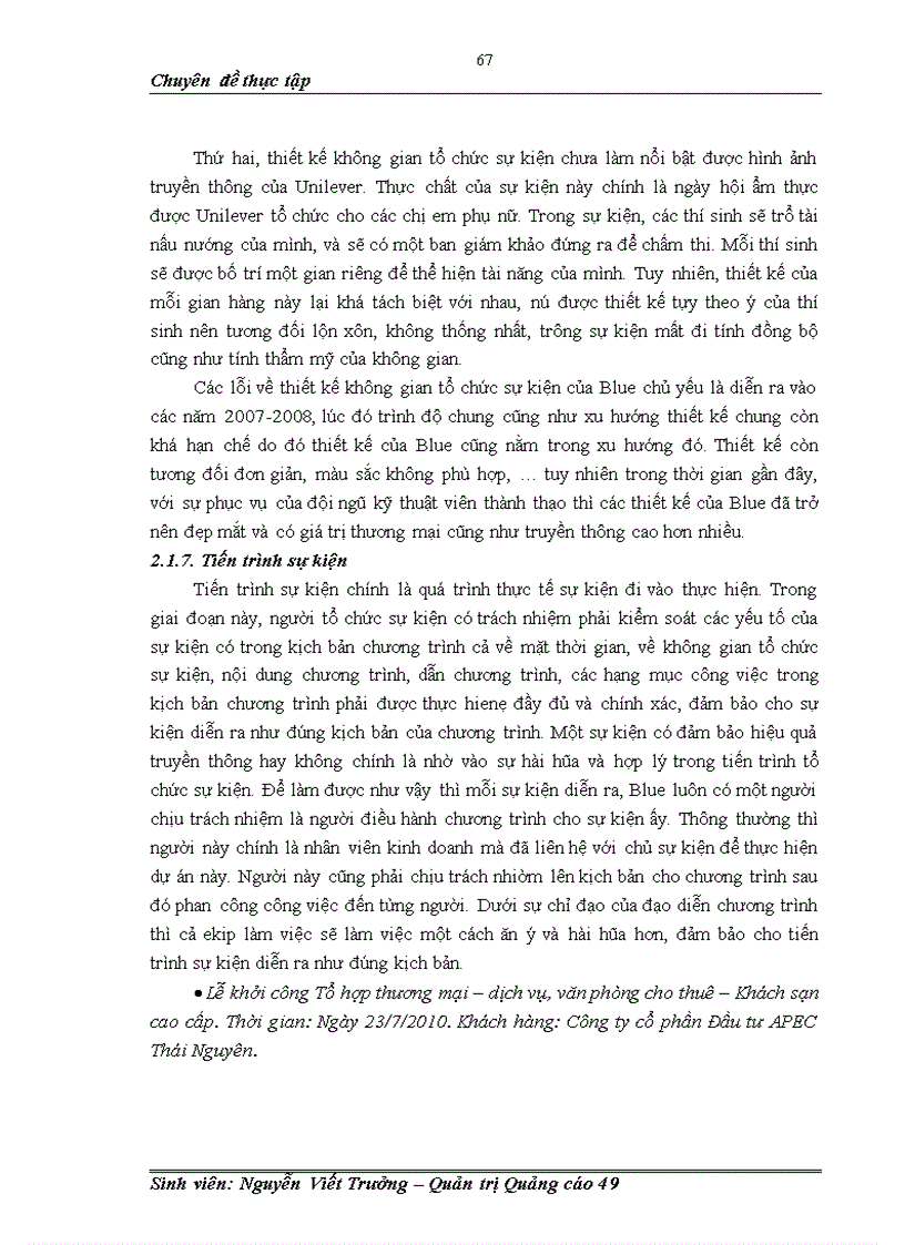 image for page Hoạt động tổ chức sự kiện tại Công ty Cổ phần Truyền thông Màu Xanh Blue Communication Thực trạng và giải pháp 1