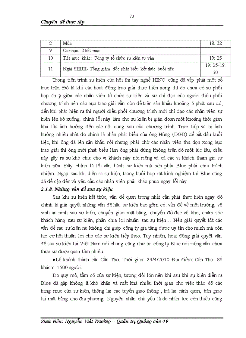 image for page Hoạt động tổ chức sự kiện tại Công ty Cổ phần Truyền thông Màu Xanh Blue Communication Thực trạng và giải pháp 1
