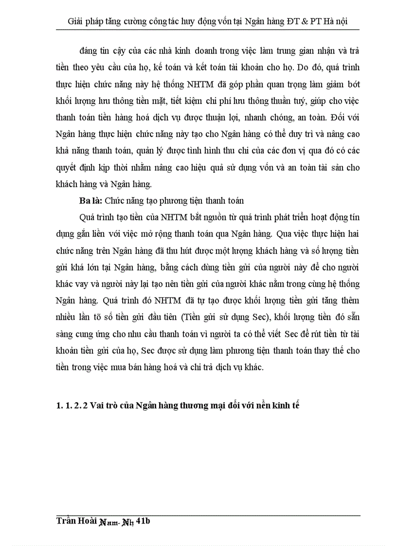 image for page Giải pháp tăng cường công tác huy động vốn tại Ngân hàng Đầu tư và Phát triển thành phố Hà nội 1