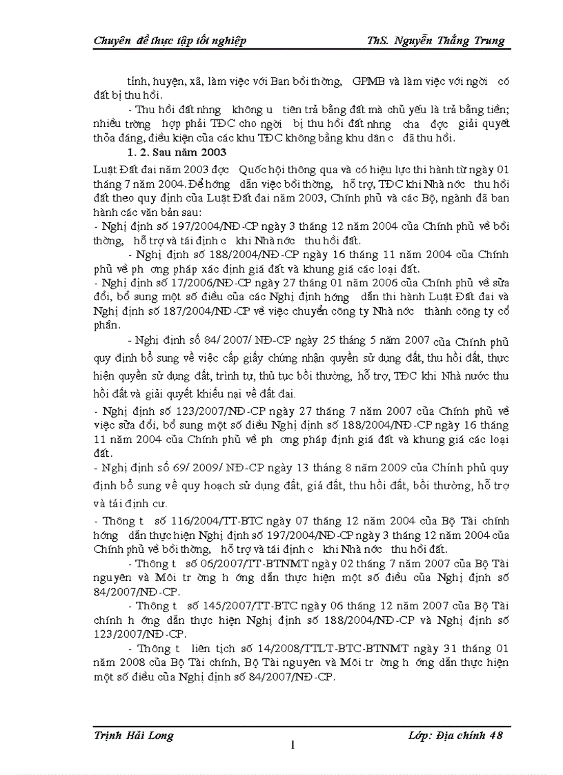 image for page Đánh giá thực trạng việc thực hiện chính sách bồi thường hỗ trợ tái định cư tại một số dự án thuộc quận Hoàng Mai thành phố Hà Nội