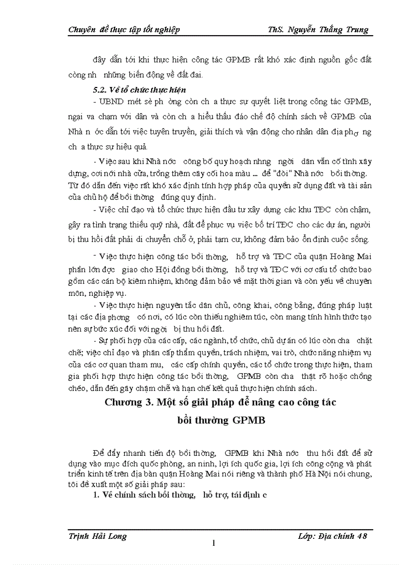 image for page Đánh giá thực trạng việc thực hiện chính sách bồi thường hỗ trợ tái định cư tại một số dự án thuộc quận Hoàng Mai thành phố Hà Nội
