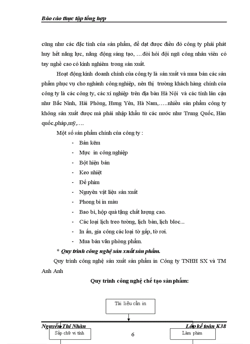 image for page Đánh giá khái quát thực trạng tổ chức hạch toán kế toán tại Công ty TNHH SX và TM Anh Anh