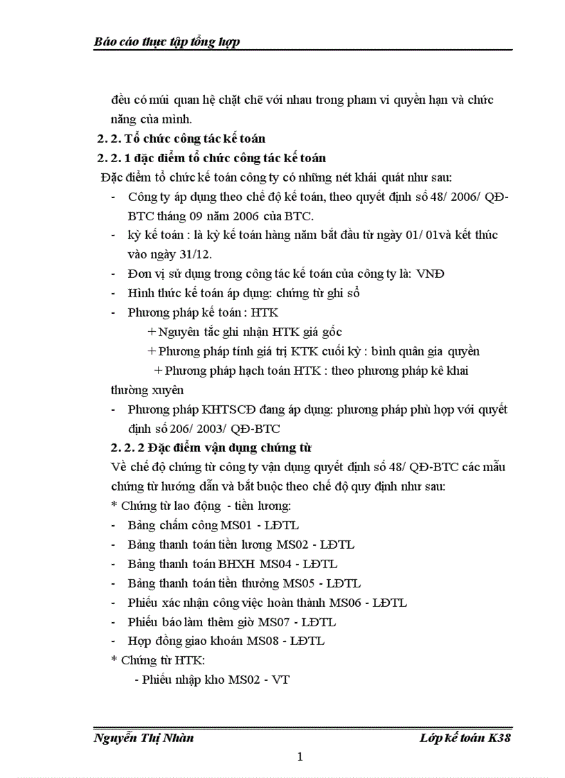image for page Đánh giá khái quát thực trạng tổ chức hạch toán kế toán tại Công ty TNHH SX và TM Anh Anh