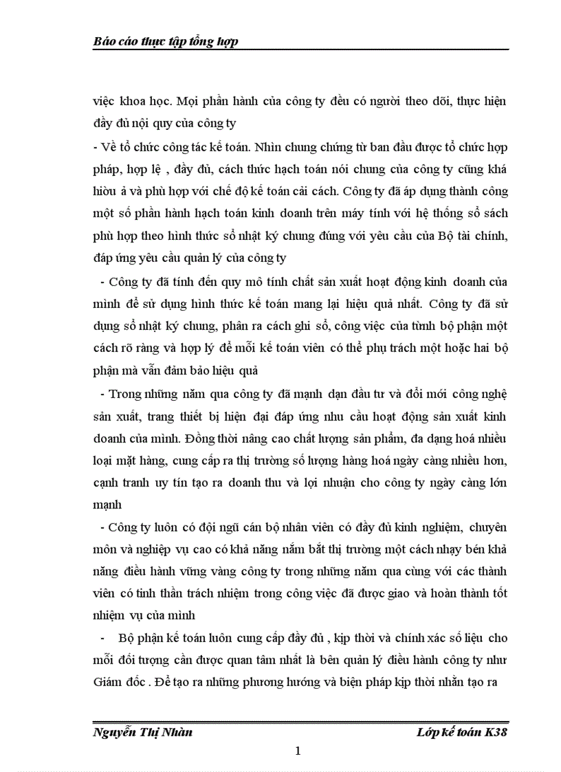 image for page Đánh giá khái quát thực trạng tổ chức hạch toán kế toán tại Công ty TNHH SX và TM Anh Anh