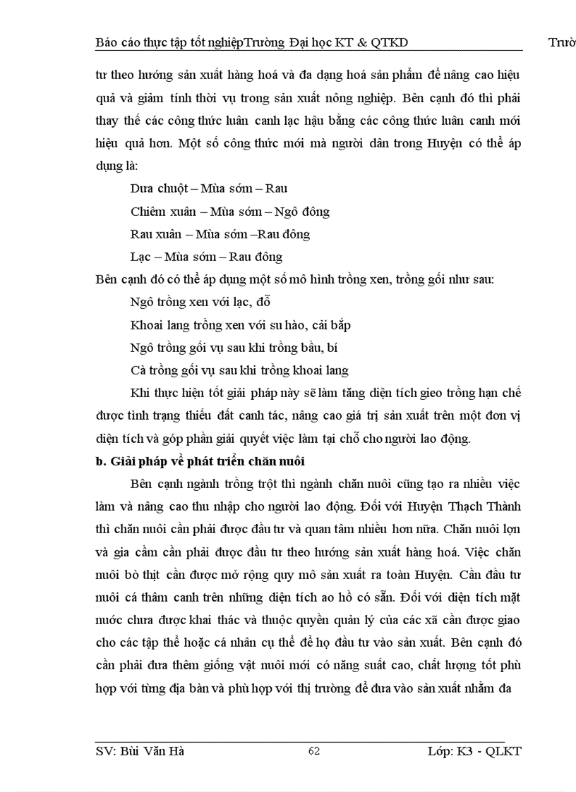 image for page Thực trạng và một số giải pháp về vấn đề giải quyết việc làm trong lĩnh vực Nông Nghiệp Nông Thôn của Huyện Thạch Thành tỉnh Thanh Hoá