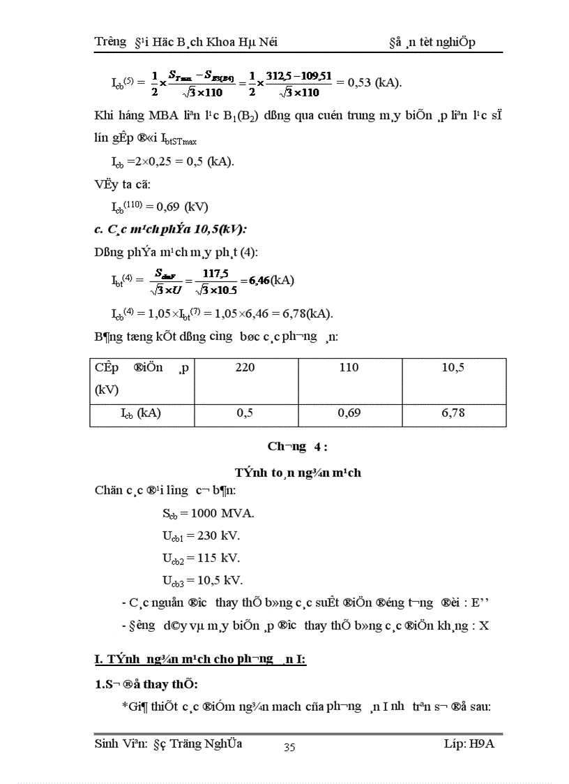 image for page Thiết kế phần điện nhà máy điện công suất 400MW