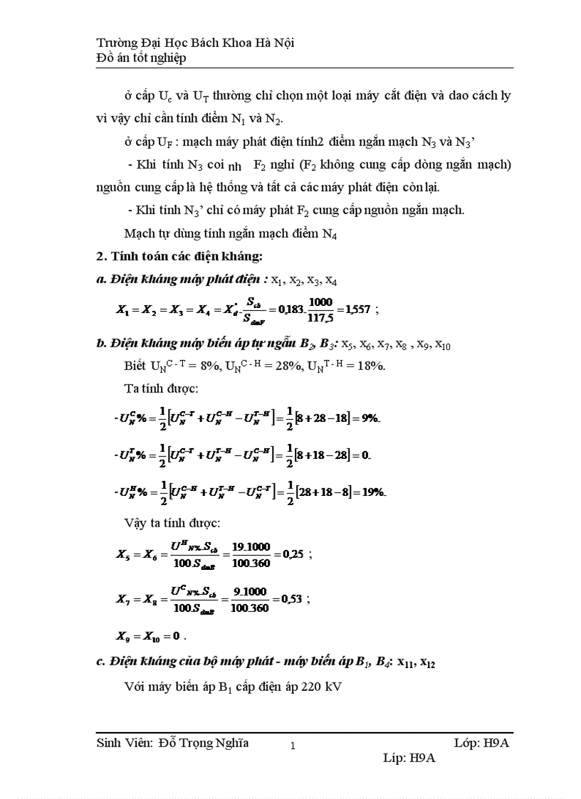 image for page Thiết kế phần điện nhà máy điện công suất 400MW
