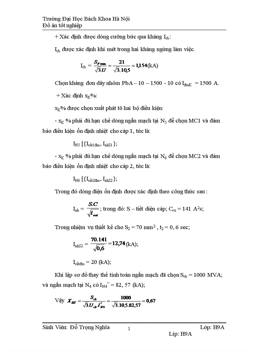 image for page Thiết kế phần điện nhà máy điện công suất 400MW