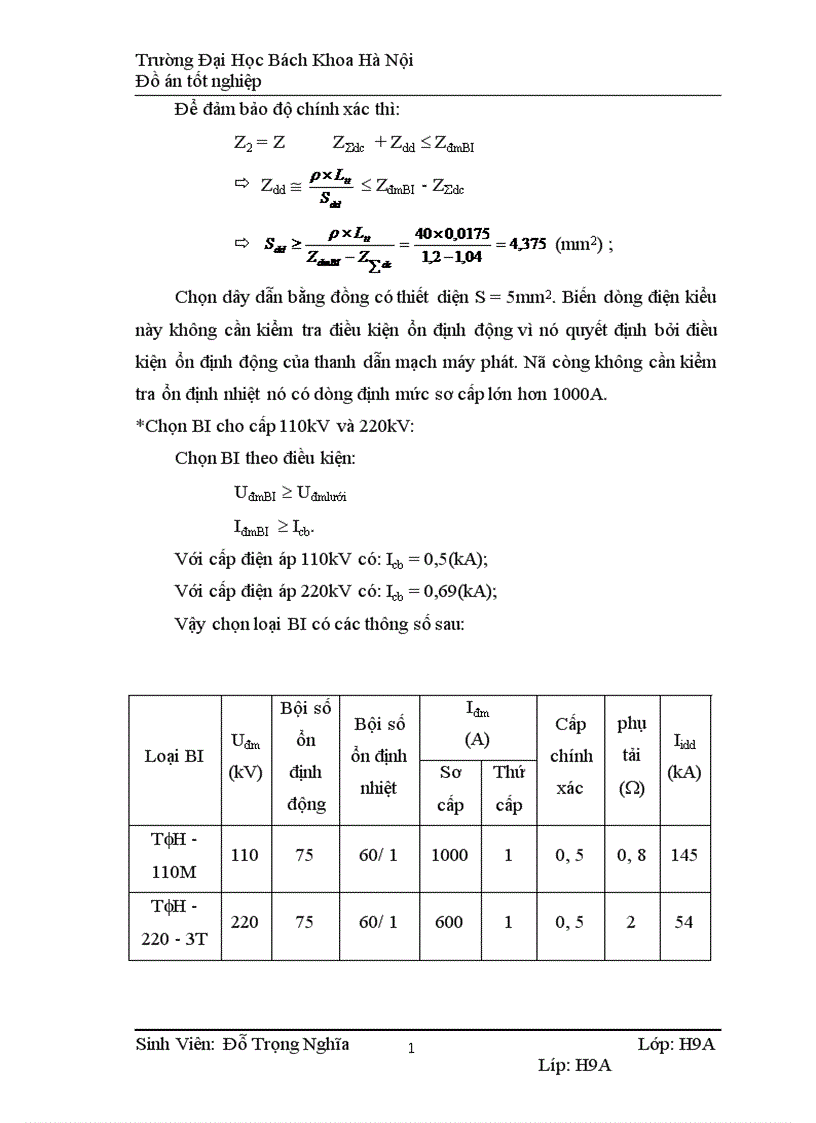 image for page Thiết kế phần điện nhà máy điện công suất 400MW