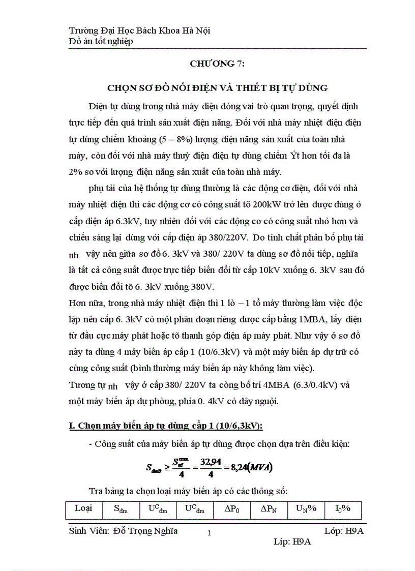 image for page Thiết kế phần điện nhà máy điện công suất 400MW