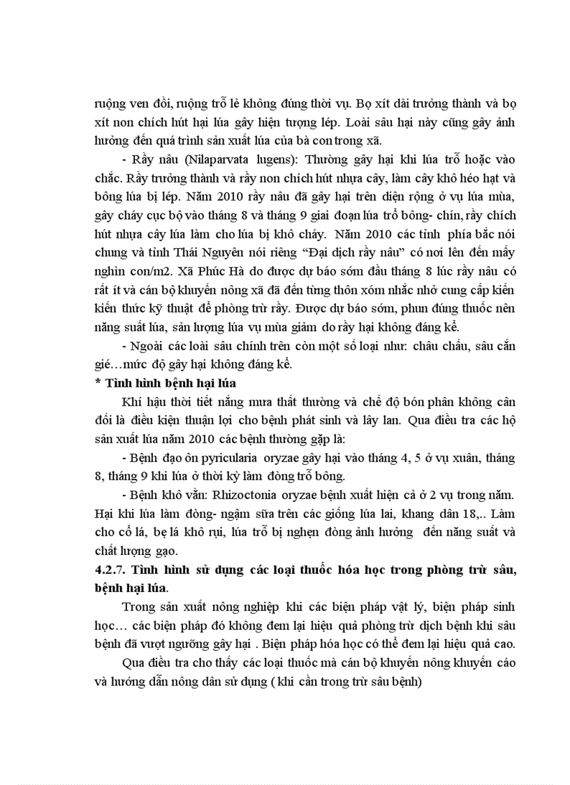 image for page Điều tra đánh giá tình hình sản xuất lúa tại xã Phúc Hà Thành phố Thái Nguyên Tỉnh Thái Nguyên