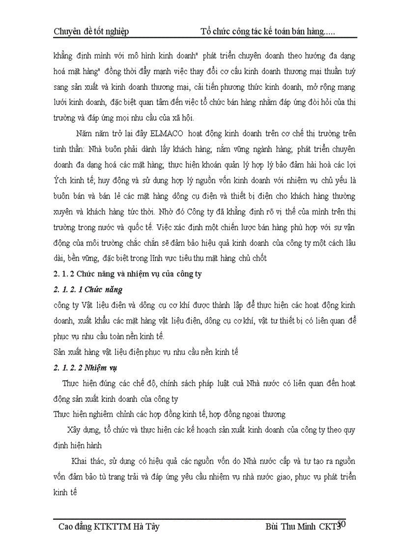 image for page Tổ chức kế toán bán hàng và xác định kết quả bán hàng tại Cửa hàng kinh doanh chiếu sáng đóng ngắt thuộc công ty vật liệu điện và dụng cụ cơ khí 1