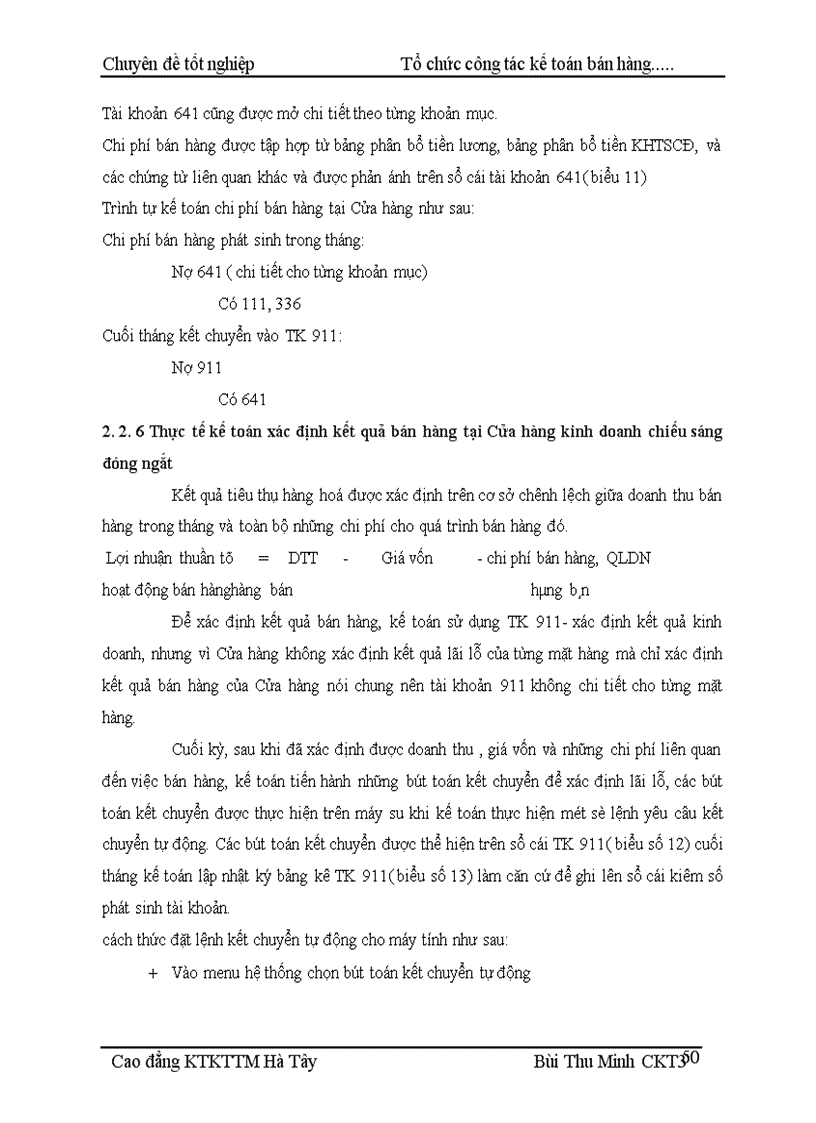 image for page Tổ chức kế toán bán hàng và xác định kết quả bán hàng tại Cửa hàng kinh doanh chiếu sáng đóng ngắt thuộc công ty vật liệu điện và dụng cụ cơ khí 1