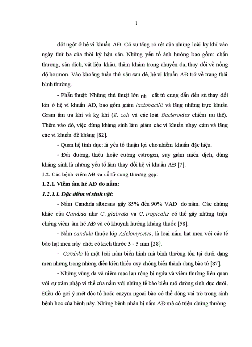 image for page Nghiên cứu đặc điểm lâm sàng cận lâm sàng của viêm AĐ và hiệu quả của Fluomizin trong điều trị tại Bệnh viện Phụ Sản Trung ương 1