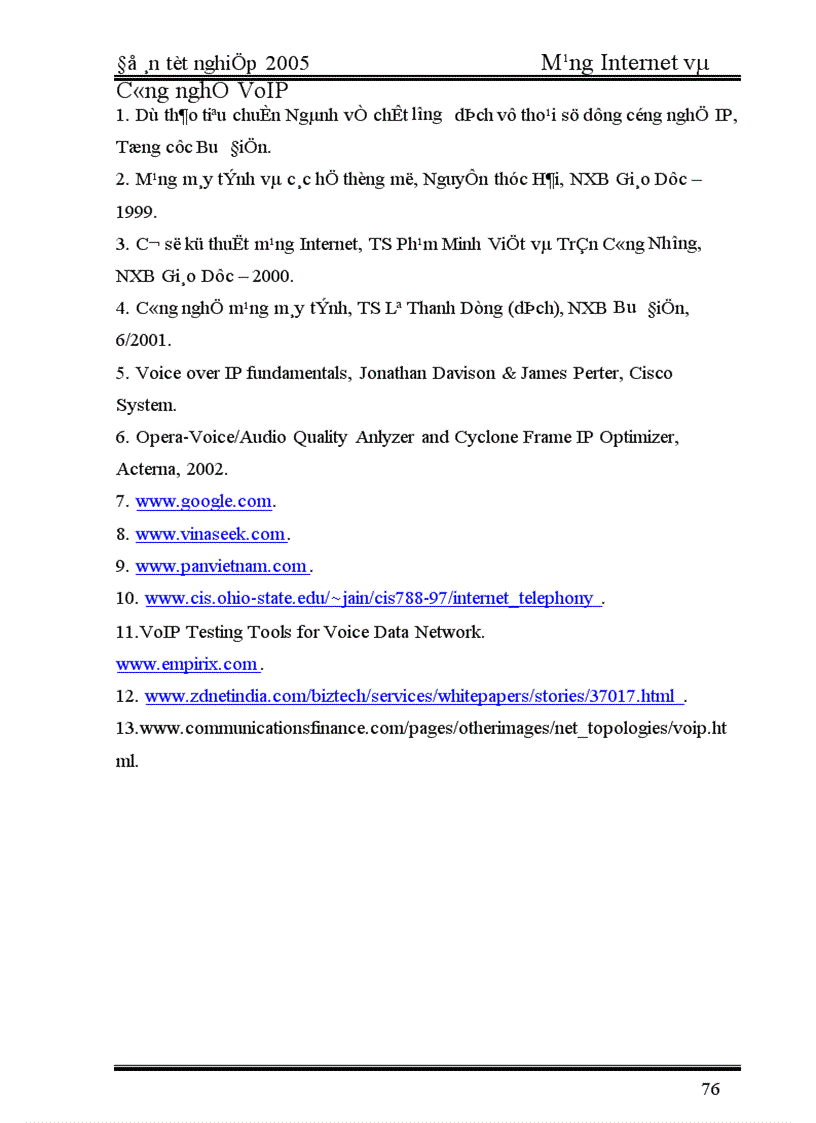 image for page 2005 Mạng Internet và Công nghệ VoIP 1