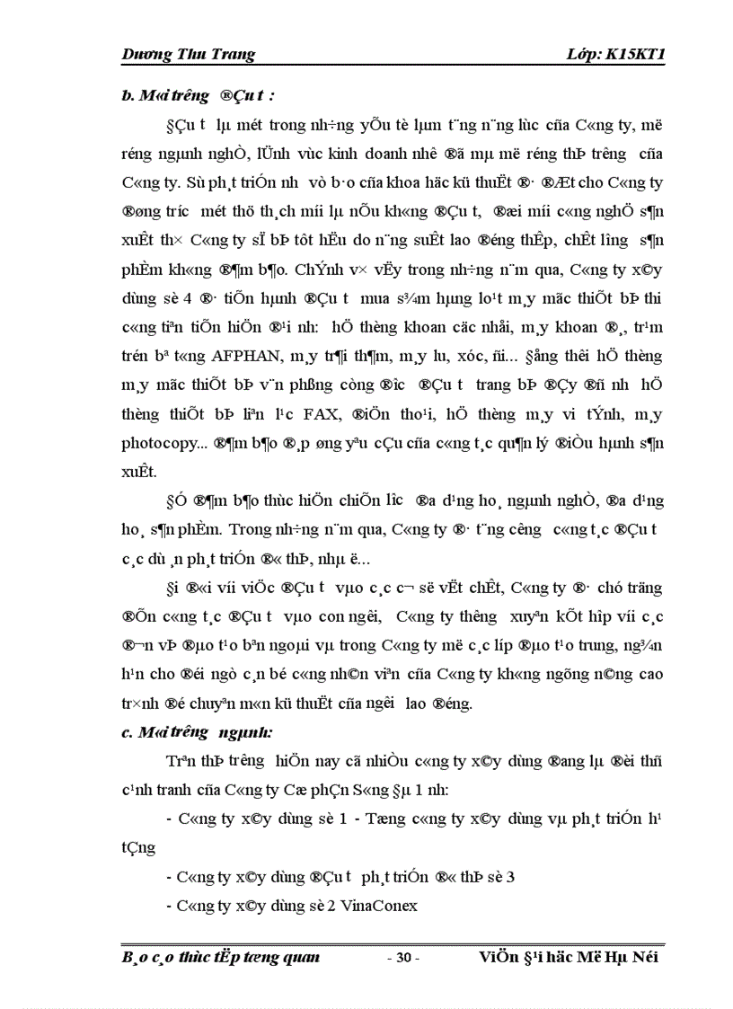 image for page Báo cáo thực tập tại Công ty cổ phần Sông Đà 1 1