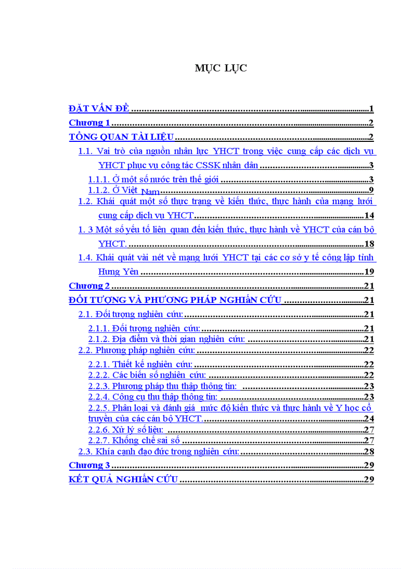image for page Đánh giá thực trạng kiến thức Thực hành về Y học cổ truyền của cán bộ y tế công lập tỉnh Hưng Yên năm 2010