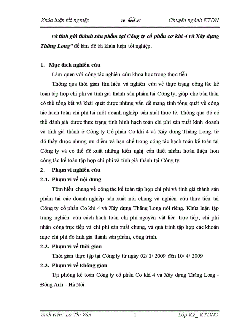 image for page Tình hình tổ chức công tác kế toán tập hợp chi phí sản xuất và tính giá thành sản phẩm ở Công ty cổ phần Cơ khí