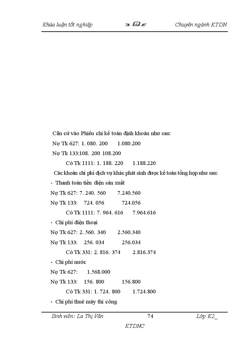 image for page Tình hình tổ chức công tác kế toán tập hợp chi phí sản xuất và tính giá thành sản phẩm ở Công ty cổ phần Cơ khí