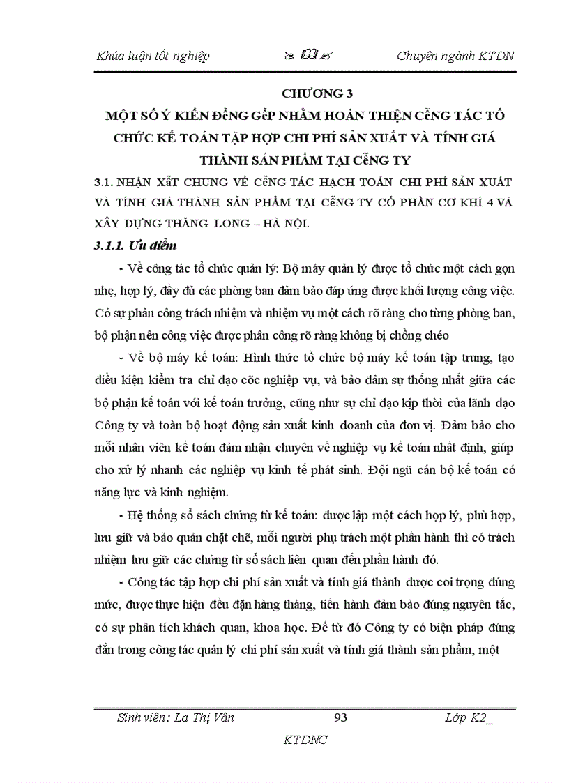 image for page Tình hình tổ chức công tác kế toán tập hợp chi phí sản xuất và tính giá thành sản phẩm ở Công ty cổ phần Cơ khí