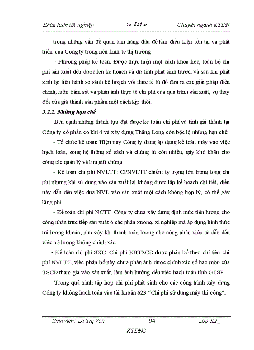 image for page Tình hình tổ chức công tác kế toán tập hợp chi phí sản xuất và tính giá thành sản phẩm ở Công ty cổ phần Cơ khí