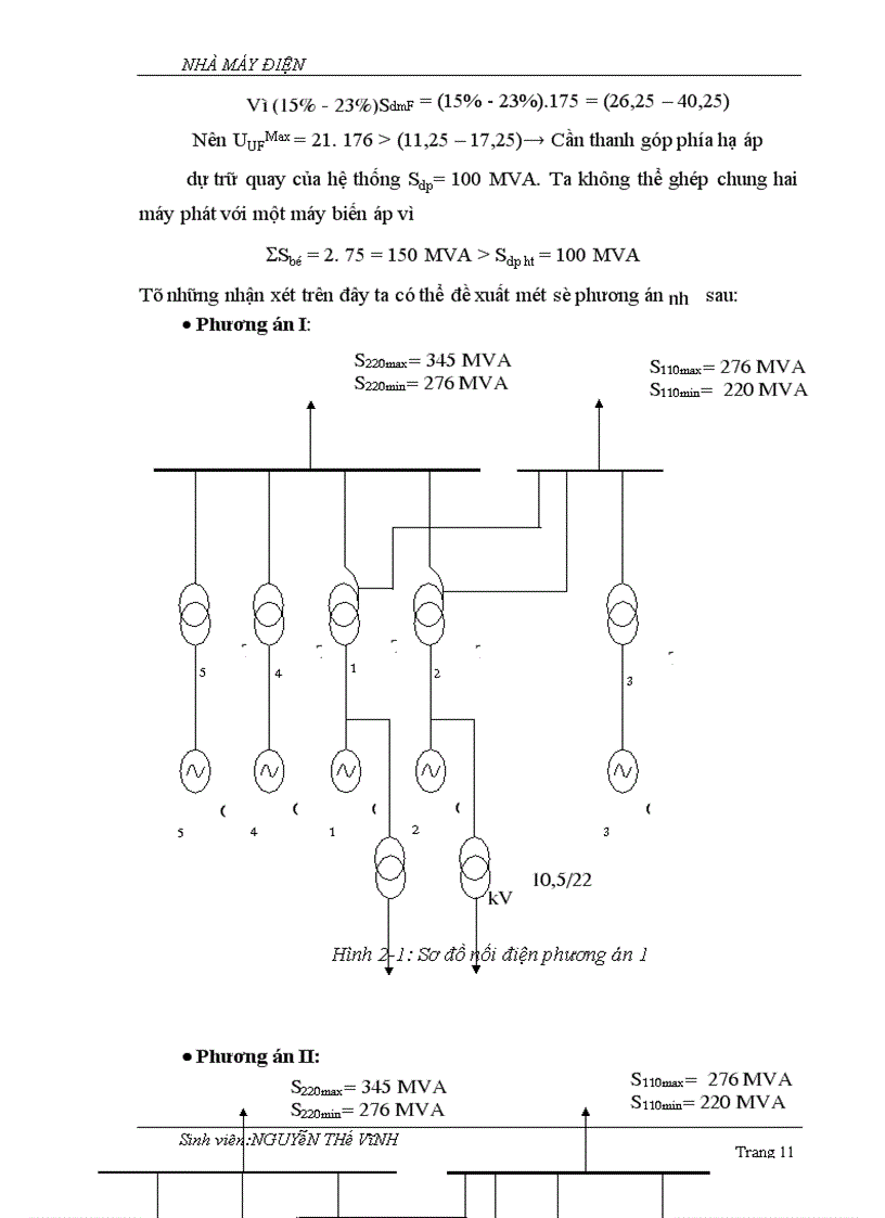 image for page Chọn sơ đồ và thiết bị điện cho tự dùng