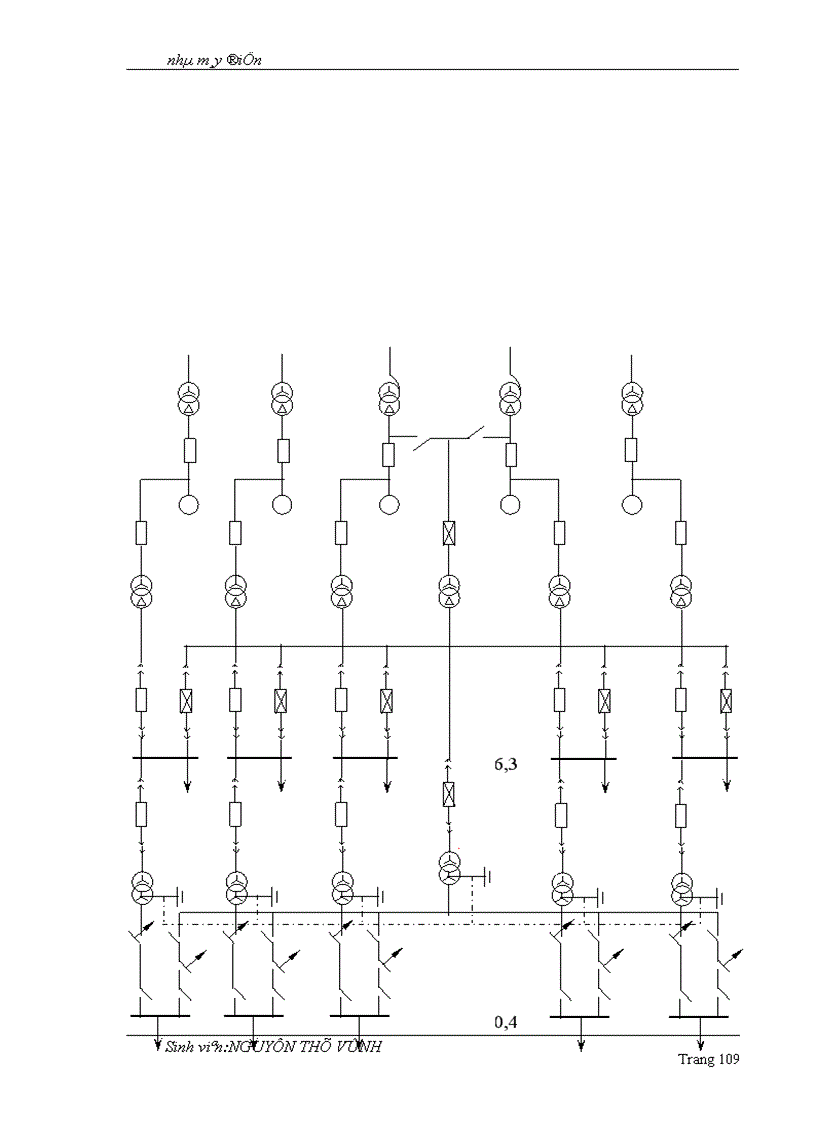 image for page Chọn sơ đồ và thiết bị điện cho tự dùng