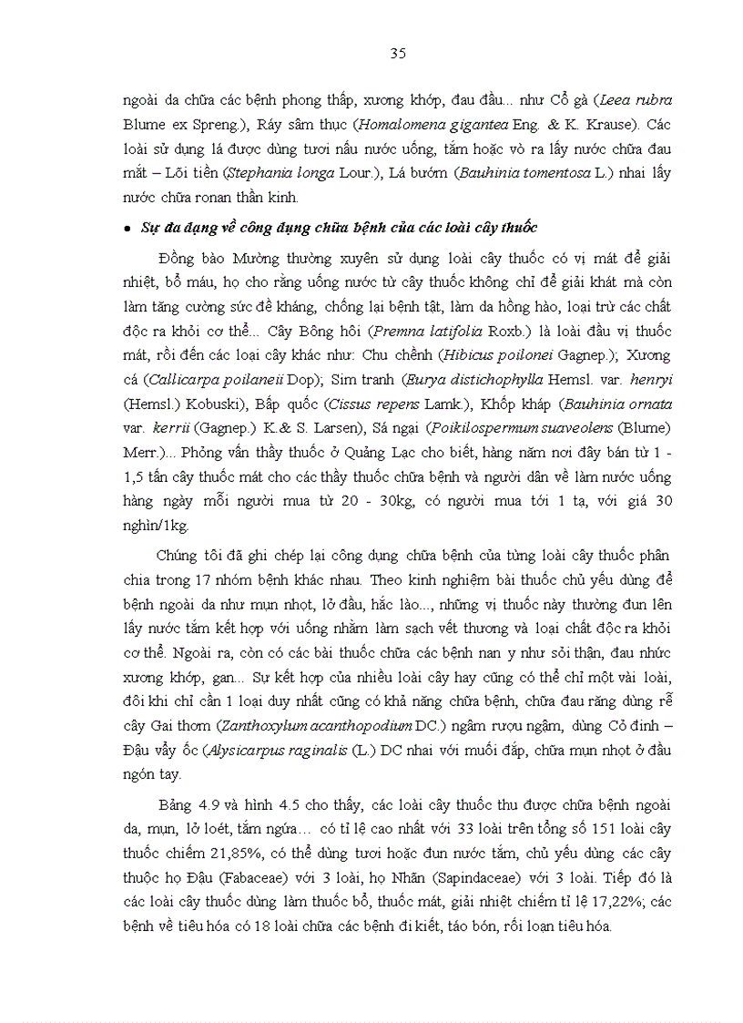 image for page Nghiên cứu tính đa dạng nguồn gen cây thuốc được sử dụng theo kinh nghiệm bản địa của người Mường ở xã Quảng Lạc huyện Nho Quan tỉnh Ninh Bình