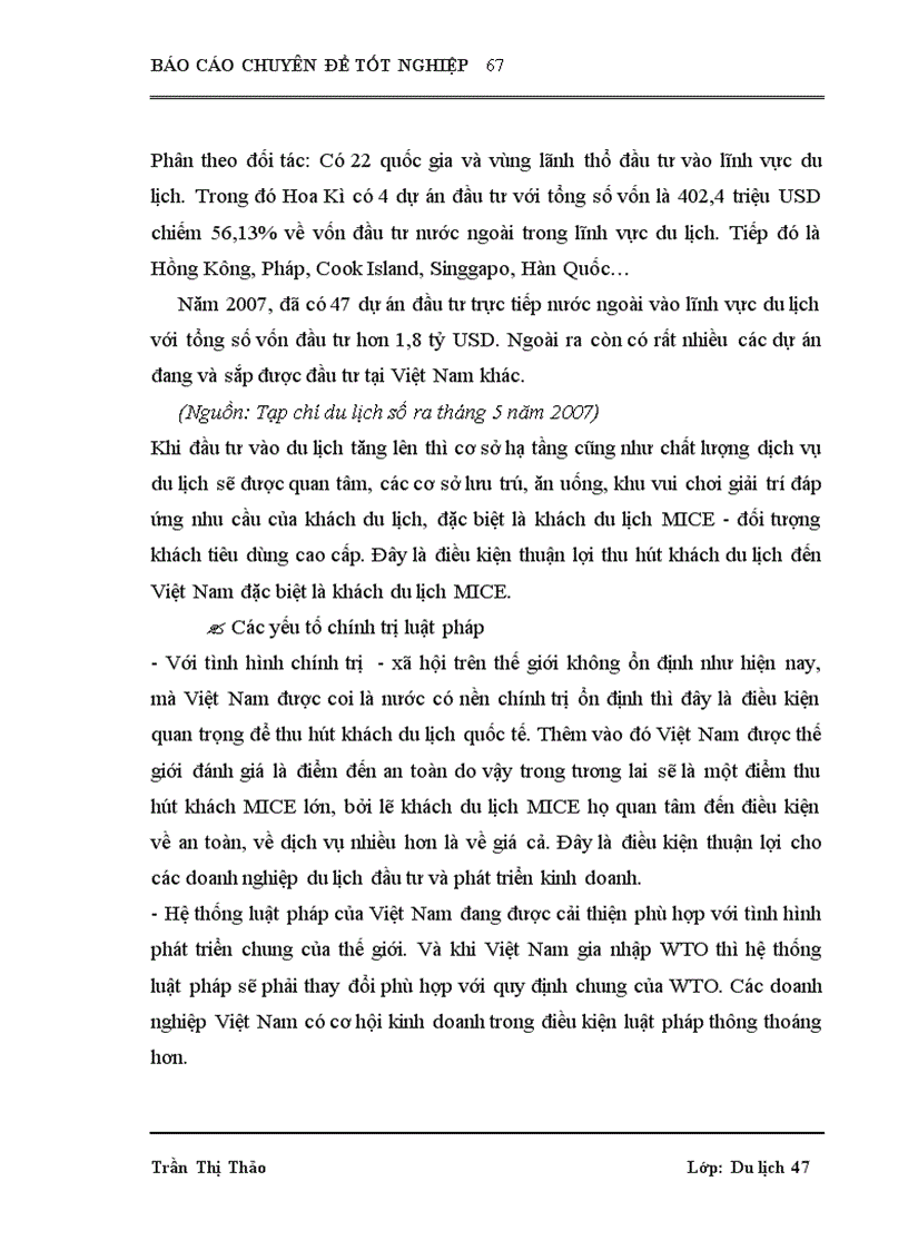 image for page Xây dựng và tổ chức thực hiện một vài chương trình du lịch đặc trưng dành cho đối tượng khách du lịch MICE tại công ty TNHH Du lịch và dịch vụ Hà Long