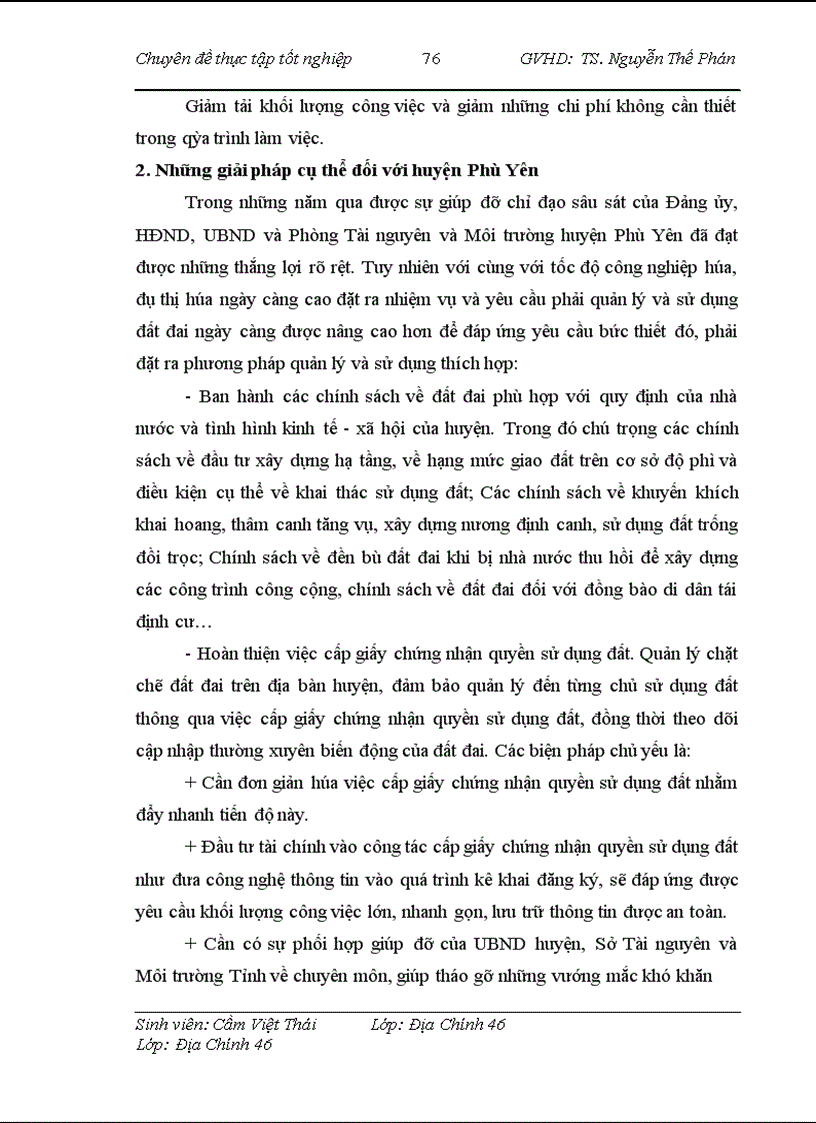image for page Tình hình quản lý sử dụng đất trên địa bàn huyện Phù Yên tỉnh Sơn La