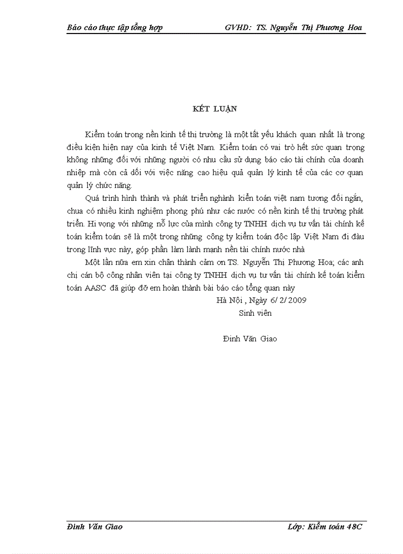 image for page Báo cáo thực tập tổng hợp tại công ty TNHH Dịch vụ tư vấn tài chính kế toán và kiểm toán AASC 1